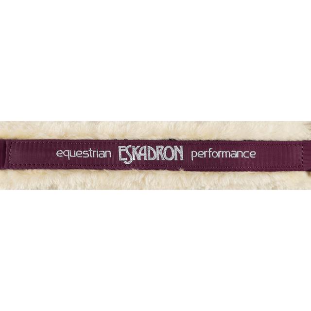 Halter Eskadron Double Pin Buckle FauxFur Dark Red