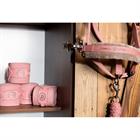 Halter Eskadron Platinum Double Pin Faux Fur Pink