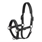 Halter Eskadron Platinum Faux Leather Double Pin Black