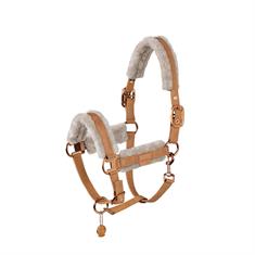 Halter Eskadron Platinum Metallic Faux Leather Ff Mid Brown