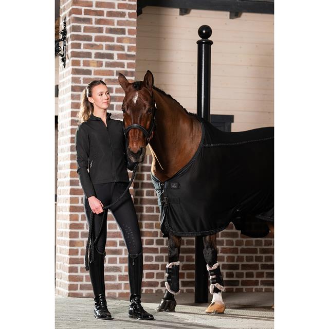 Halter Eskadron Platinum Softshell Pearls Double Pin Black