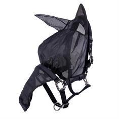 Halter Fly Mask QHP Combi with Ears Black