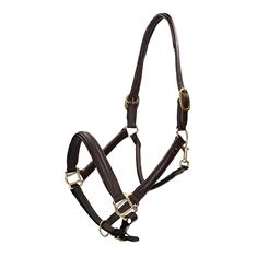 Halter Horka Leather Brown-Gold
