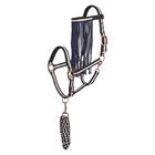 Halter Imperial Riding with Fly Fringe Dark Blue-Mixed