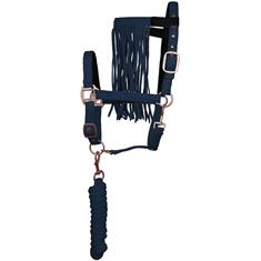 Halter Imperial Riding with Fly Fringe Dark Blue