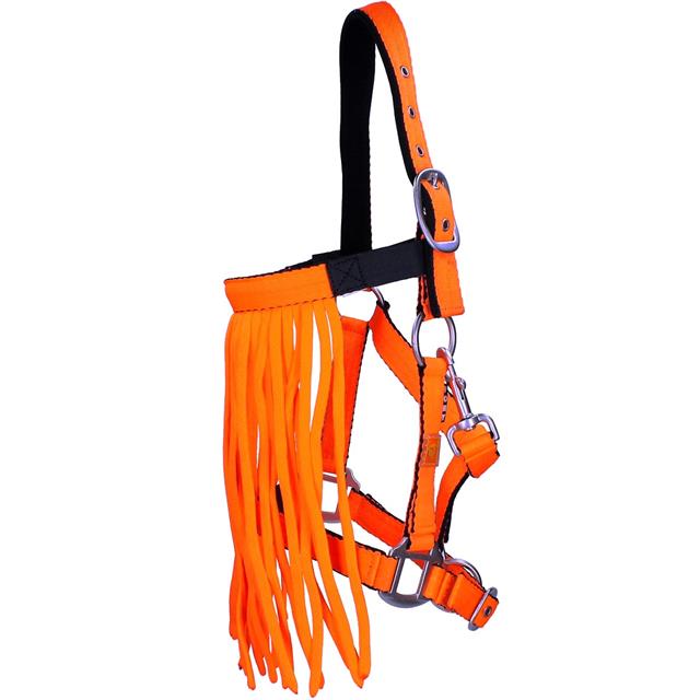 Halter With Fly Fringe Epplejeck Neon Orange