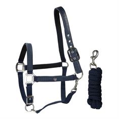 Halters Set with Crocodile Pattern HORSEGEAR Dark Blue