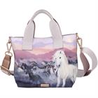 Handbag Miss Melody Night Horses Light Purple