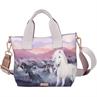 Handbag Miss Melody Night Horses Light Purple