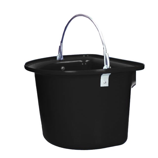 Hanging Feed Bucket with Handle Epplejeck Black