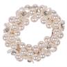 Headband with Flower Pattern QHP White