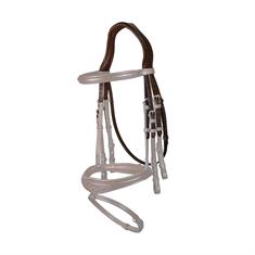 Headpiece Dy'on Double Cheekpieces New English Collection Brown