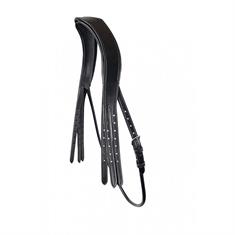 Headpiece for Snaffle Bridle Montar Classic Curved Round Organic Tanned Black