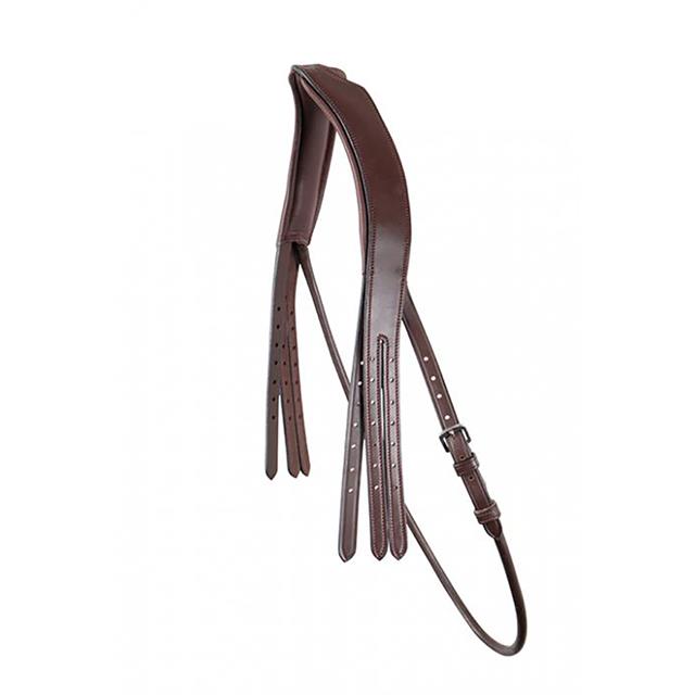 Headpiece for Snaffle Bridle Montar Classic Curved Round Organic Tanned Brown