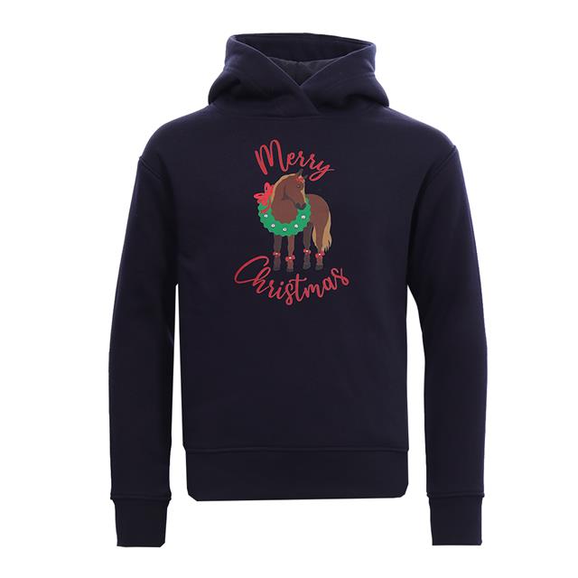 Hoodie Merry Christmas Kids Epplejeck Dark Blue