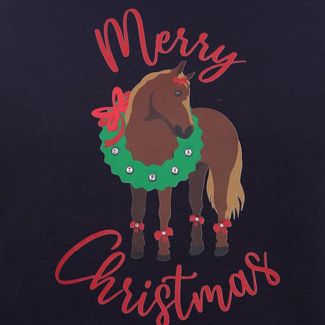 Hoodie Merry Christmas Kids Epplejeck Dark Blue