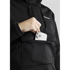 Hoodie Montar Quater Zip Anorak Black