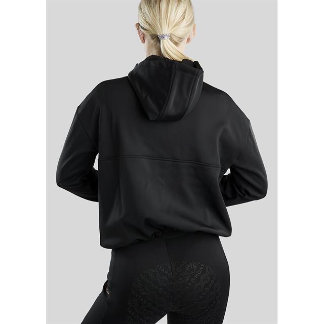 Hoodie Montar Quater Zip Anorak Black