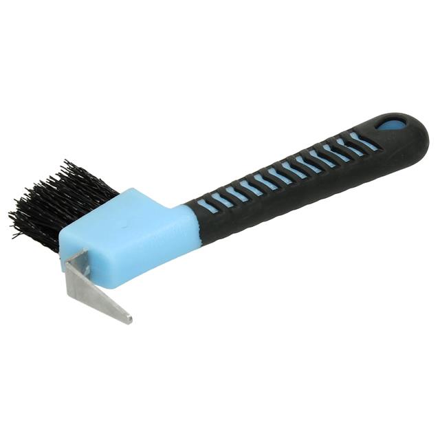 Hoof Pick With Brush Rio Light Blue