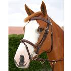 HOOFDSTEL DY'ON WC FLASH NOSEBAND WITH SNAP HOOKS Brown