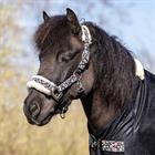 Horse Halter with Flowers Epplejeck EJLES Black