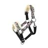 Horse Halter with Flowers Epplejeck EJLES Black