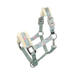Horse Halter with Flowers Epplejeck EJLES Green