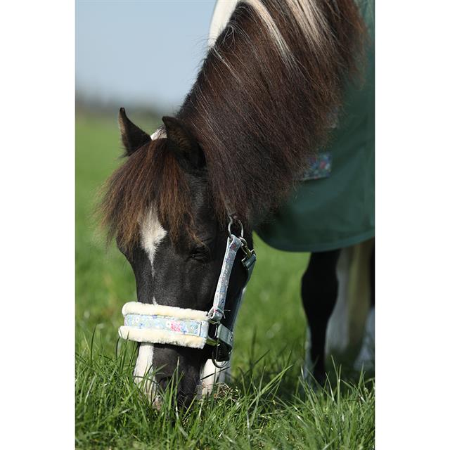 Horse Halter with Flowers Epplejeck EJLES Green