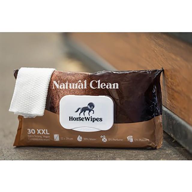Horse Wipes Natural Clean White