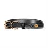 Hundehalsband aus Glattleder Dy'on Black