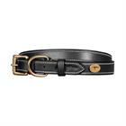 Hundehalsband aus Glattleder Dy'on Black