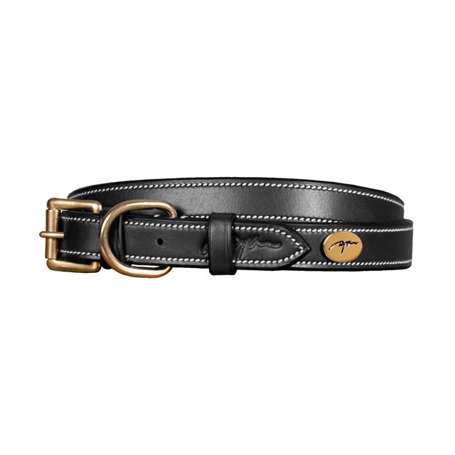 Hundehalsband aus Glattleder Dy'on Black