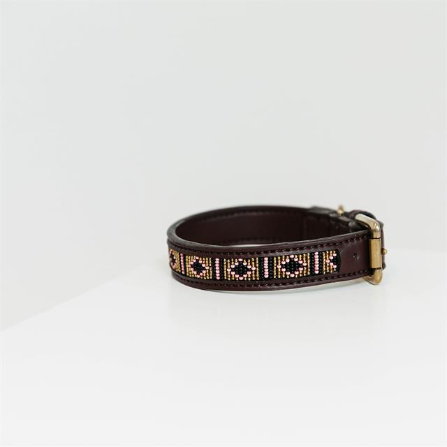 Hundehalsband Handmade Pearls Kentucky Gold