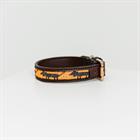 Hundehalsband Handmade Pearls Kentucky Orange-Black