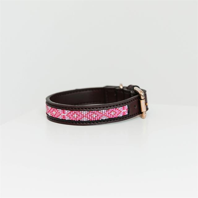 Hundehalsband Handmade Pearls Kentucky Pink