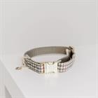 Hundehalsband Pied-De-Poule Kentucky Light Brown