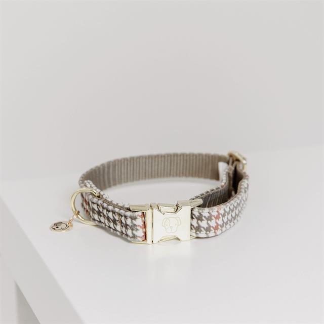 Hundehalsband Pied-De-Poule Kentucky Light Brown