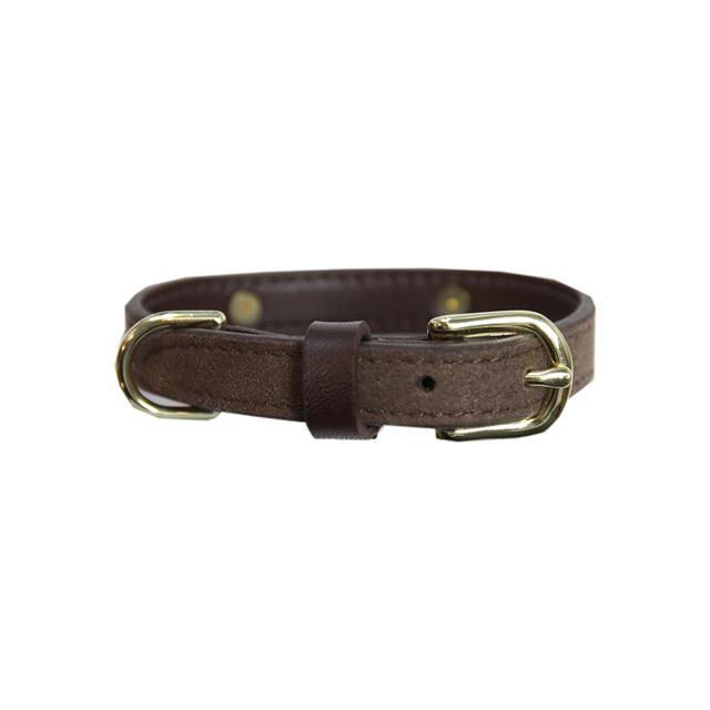 Hundehalsband Samt Leder Kentucky Brown