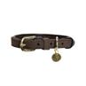 Hundehalsband Samt Leder Kentucky Brown