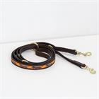 Hundeleine Handmade Pearls Kentucky Orange-Black