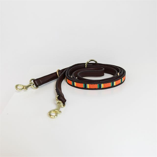 Hundeleine Handmade Pearls Kentucky Orange