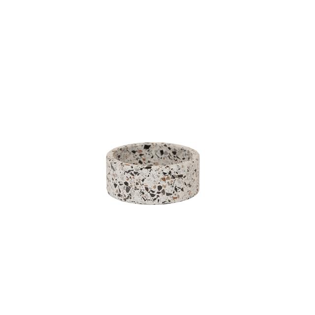 Hundenapf Terrazzo Stein Kentucky White