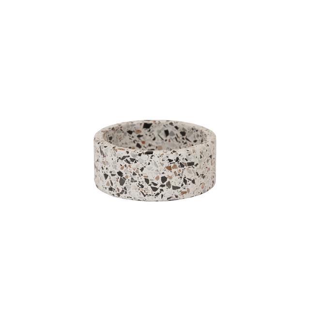 Hundenapf Terrazzo Stein Kentucky White