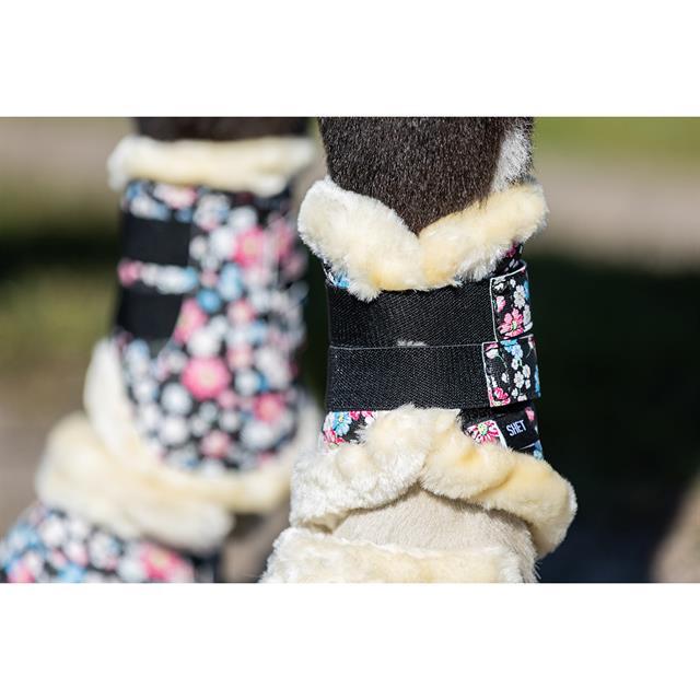 Leg Protectors Epplejeck EJLes Fleurs Black