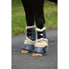 Limited Edition Leopard Print Horse Boots Epplejeck Dark Blue