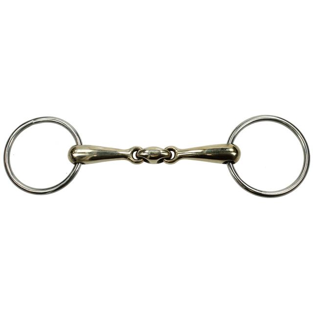 Busse Rubber Covered Stainless Steel Single Joint Loose Ring Snaffle Bit 