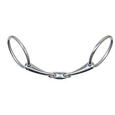 Loose Ring Snaffle Harry's Horse Double Jointed Comfort 14mm Silver
