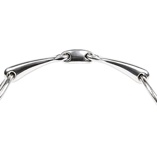 Loose Ring Snaffle Harry's Horse Double Jointed Comfort 14mm Silver