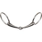 Loose Ring Snaffle Harry's Horse Hollow Single Jointed 18mm Silver