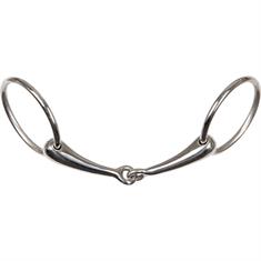 Loose Ring Snaffle Harry's Horse Hollow Single Jointed 18mm Silver